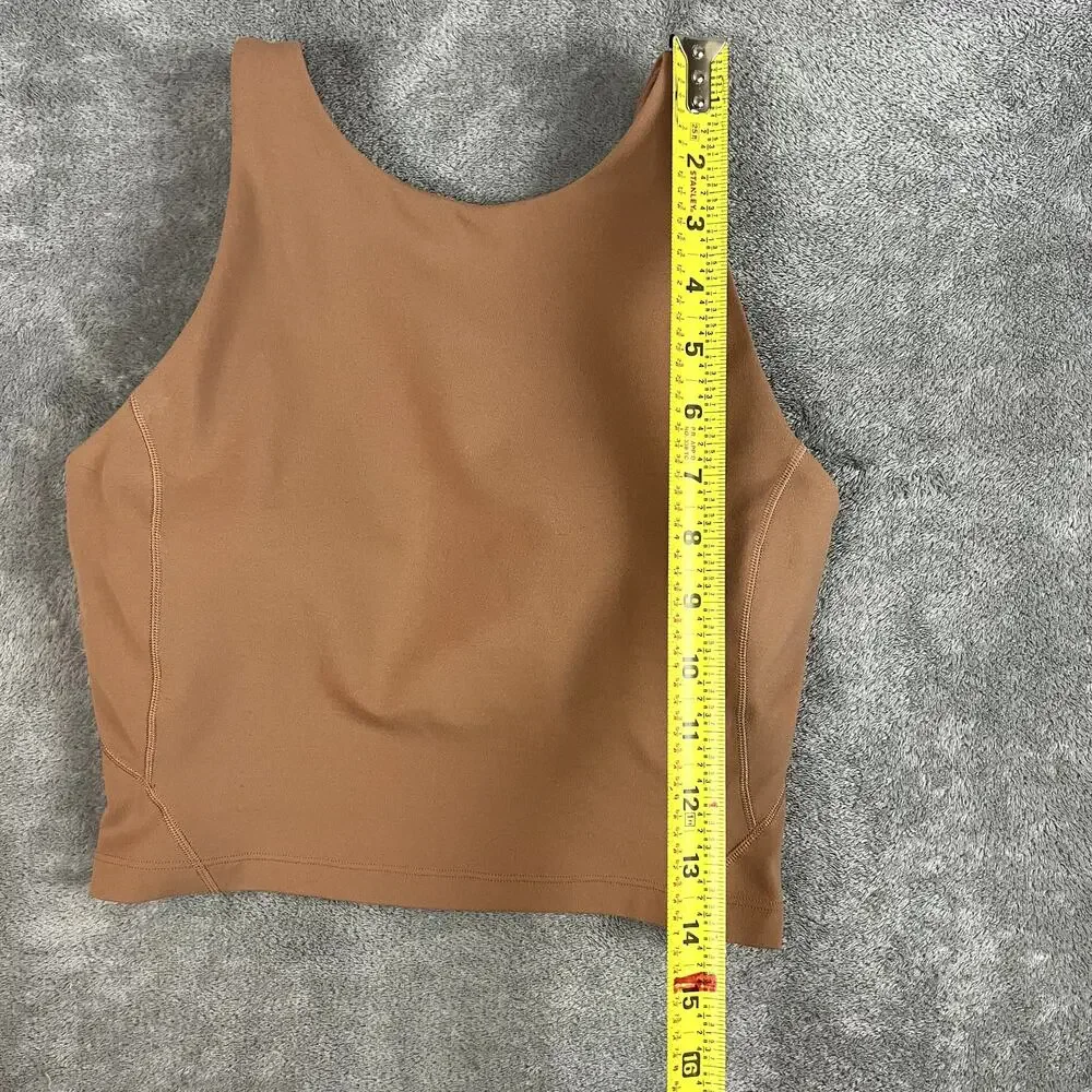 Lululemon Wunder Train Bra Womens 4 Tan Performance Stretch‎ Athleisure